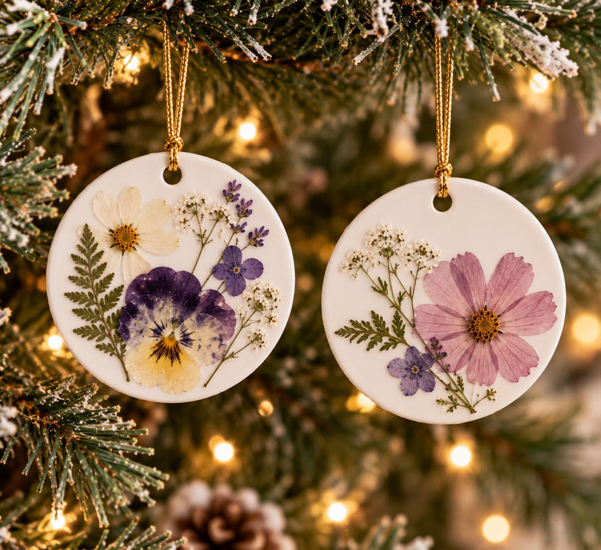 Savour the Season: Pressed Flower Holiday Ornament Workshop