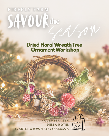 Savour the Season: Dried Floral Wreath Tree Ornament Workshop