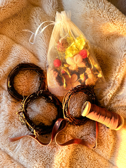 DIY Mini Wreath Kit (Set of 3)
