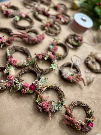 Savour the Season: Dried Floral Wreath Tree Ornament Workshop
